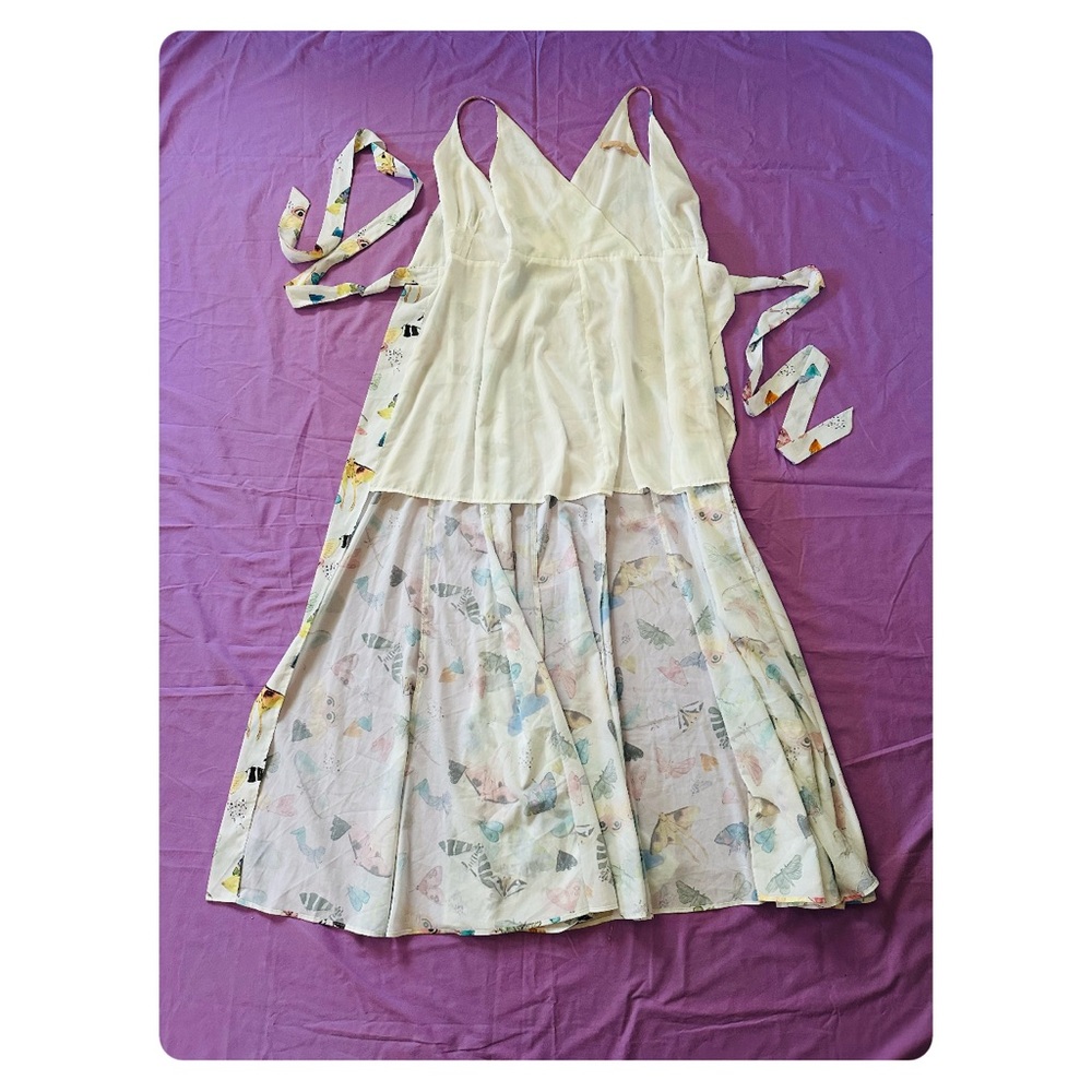 β
Hutch by Anthropologie Wrap Printed Spring Wedding Guest Maxi Dress - White β
- Picture 12 of 17